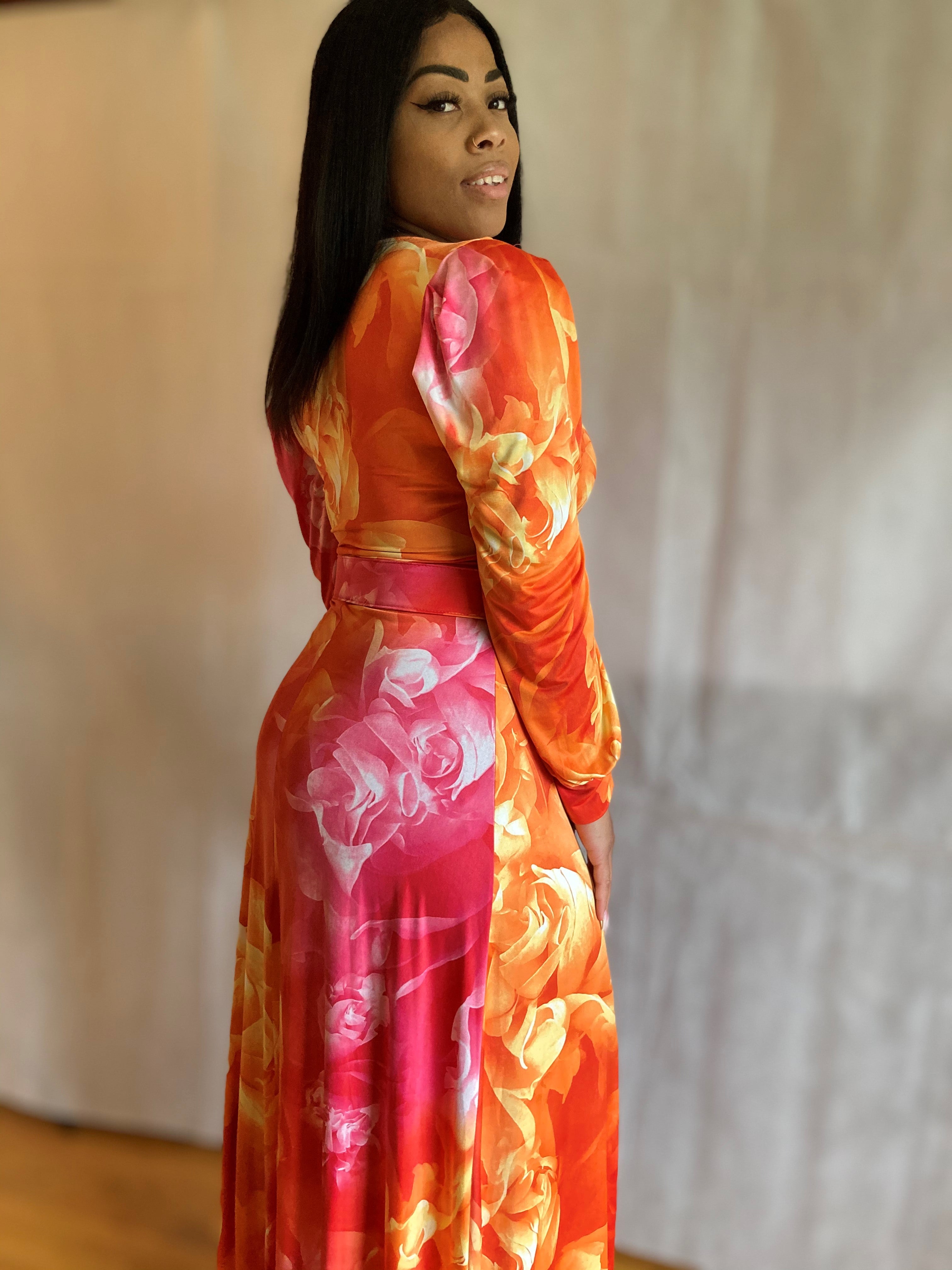 Beautiful Vibrant Colors of Summer Maxi Dress!